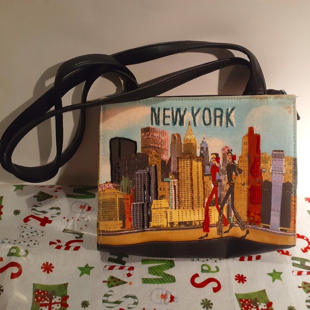 New York Pattern Min Bag Frankie & Johnny
